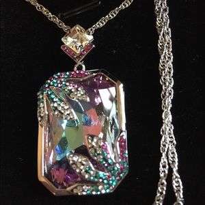 Pendant Necklace - Iridescent Meteor